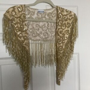 Vintage Sharmark sequined shawl